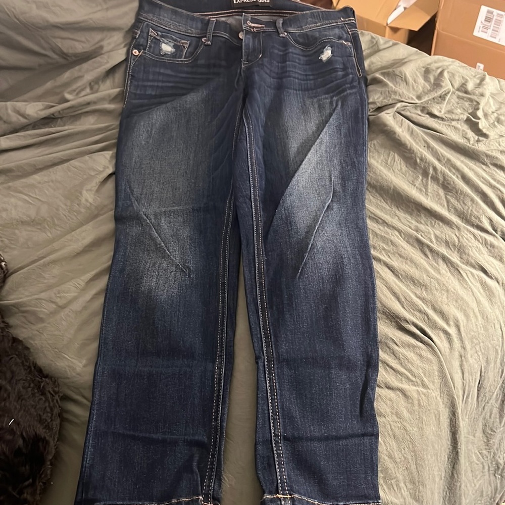 Express cropped legging jeans midrise like new